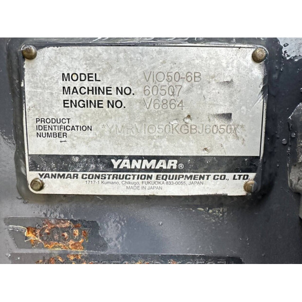 2017 YANMAR VIO50-6B-45780990