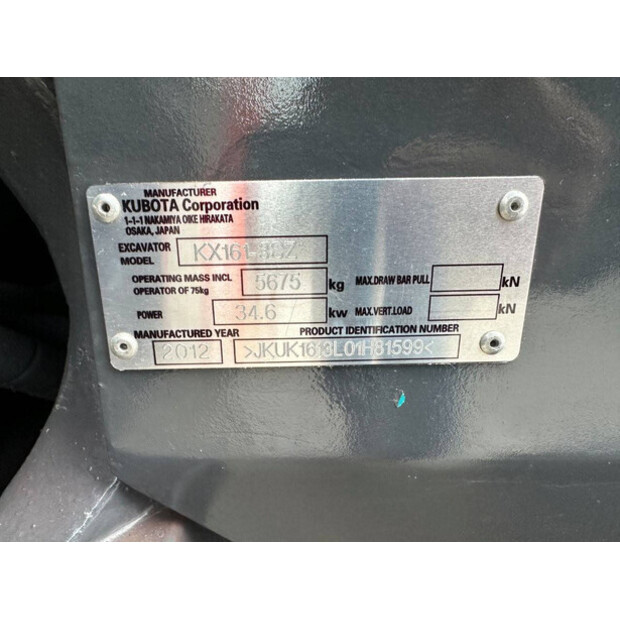 2012 KUBOTA KX161-3-45781198