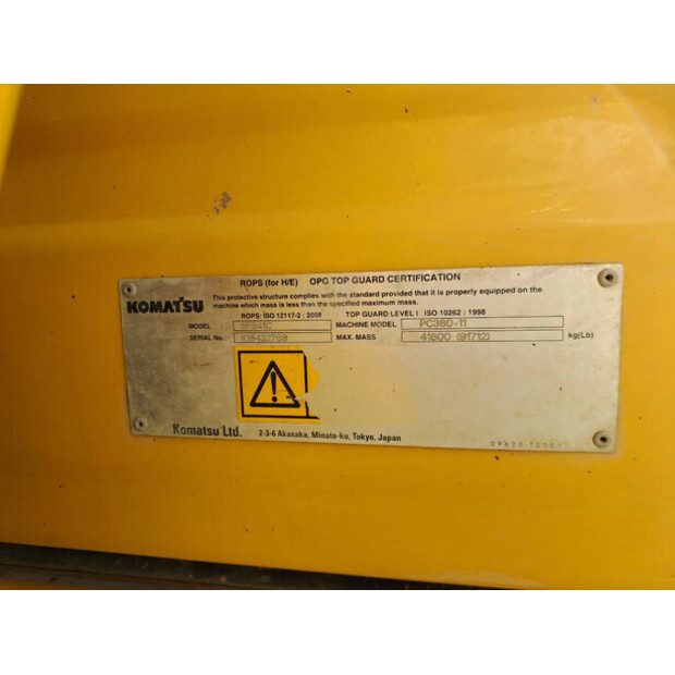 2018 Komatsu PC360LC-11-45782361