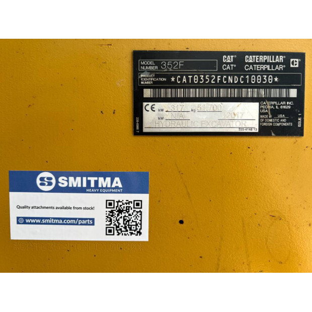 2017 Caterpillar 352F-45811281