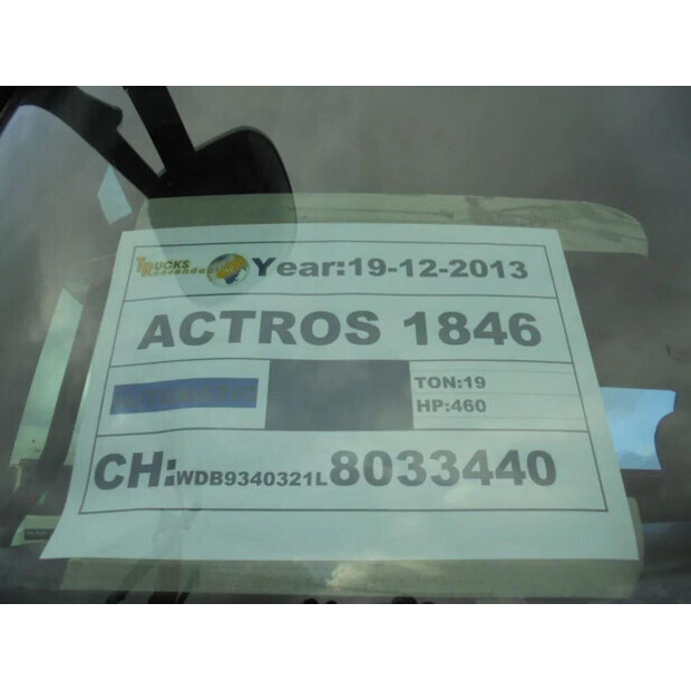 2013 Mercedes-Benz ACTROS 1846-45820586