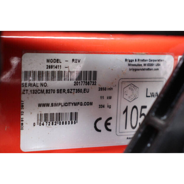 2017 Simplicity Courier SZT350-45825072