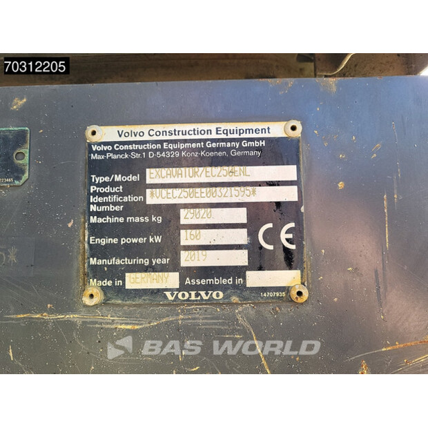 2019 Volvo EC250ENL-45825982