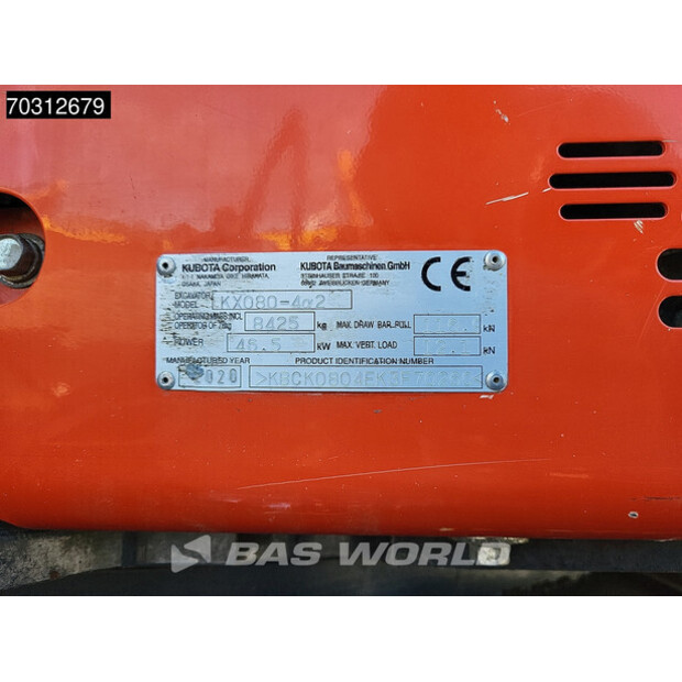 2020 كوبوتا KX080-4A2-45826273