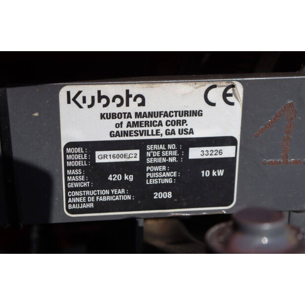 2008 KUBOTA GR1600-II-45827116