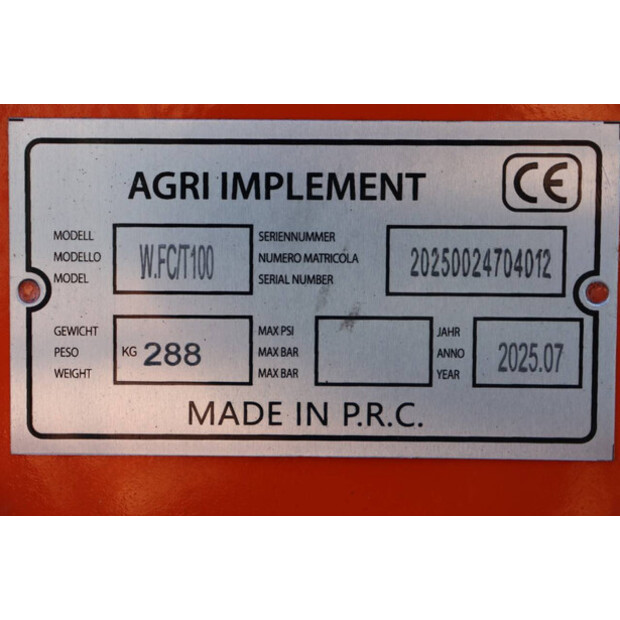 2025 Agri Implement W.FC/100-45846562