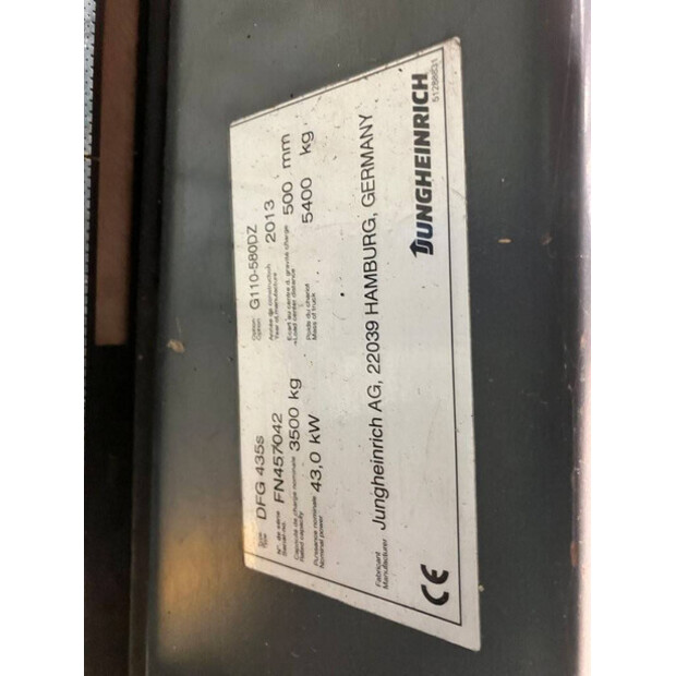 2013 Jungheinrich DFG 435s 580DZ-45861847