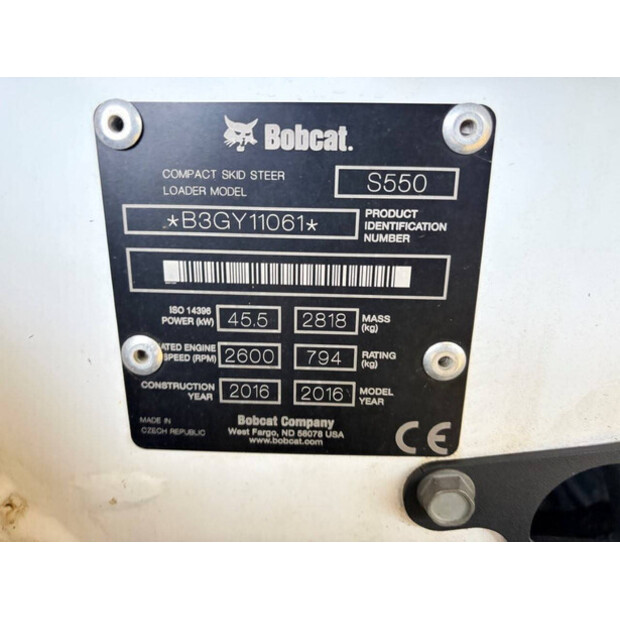 2016 BOBCAT S550-45862135