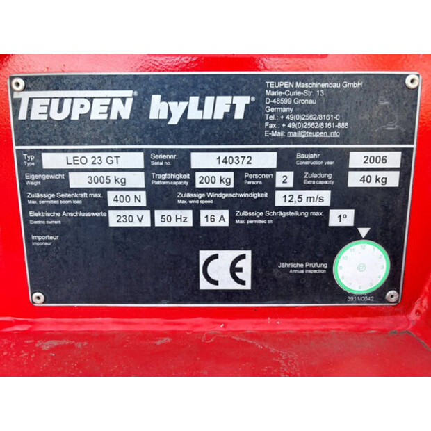 2006 TEUPEN LEO 23 GT-45862158