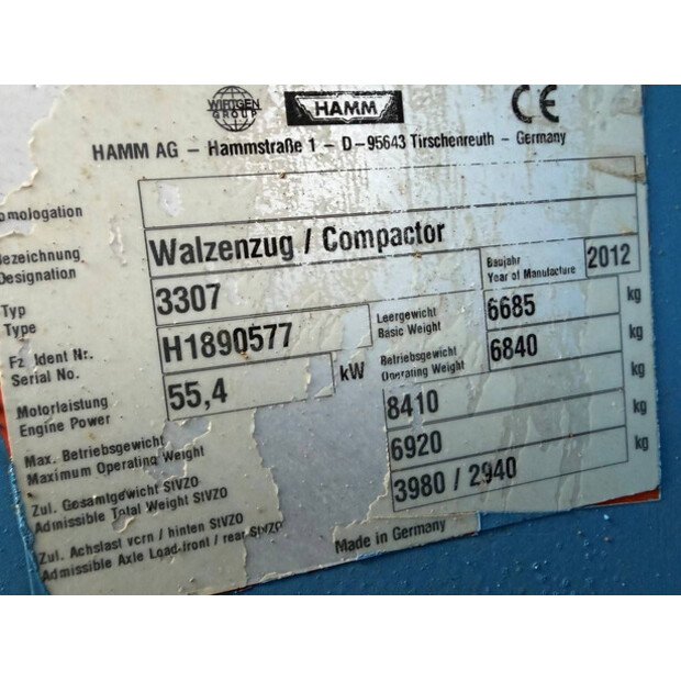 2012 HAMM 3307-45862184