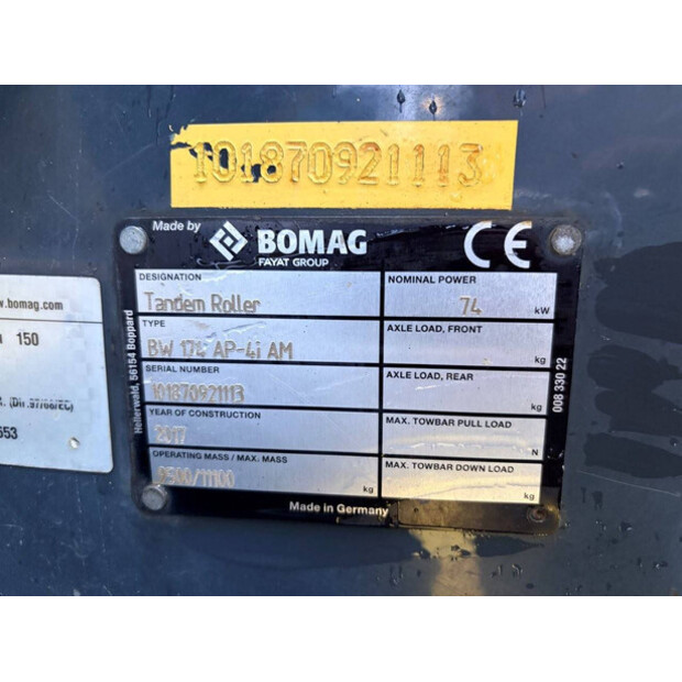 2017 BOMAG BW 174 AP-4I-45862202