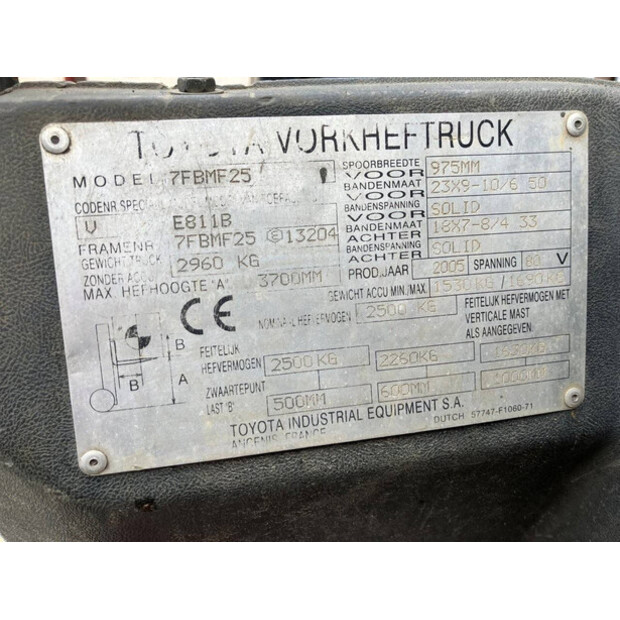 2005 Toyota 7FBMF25-45862791