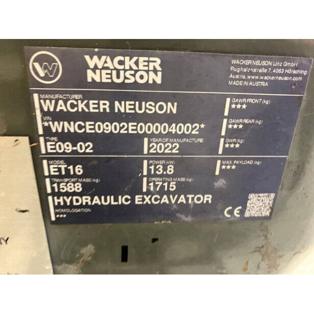 2022 Neuson ET16-45862824