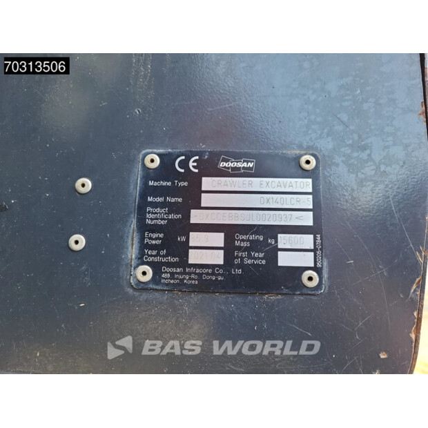 2021 Doosan DX140LCR-5-45884915