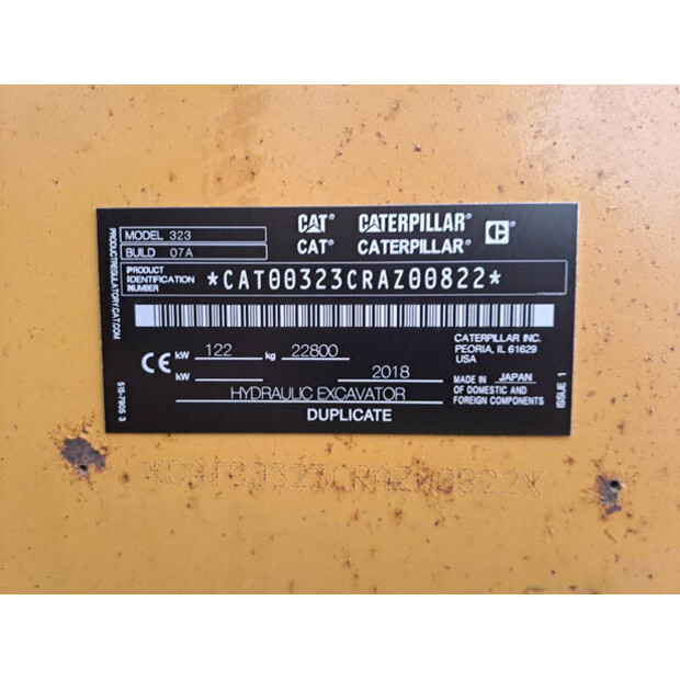 2018 Caterpillar 323-45885867