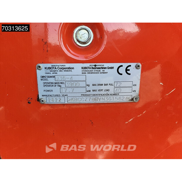 2022 KUBOTA U36-4-45888953