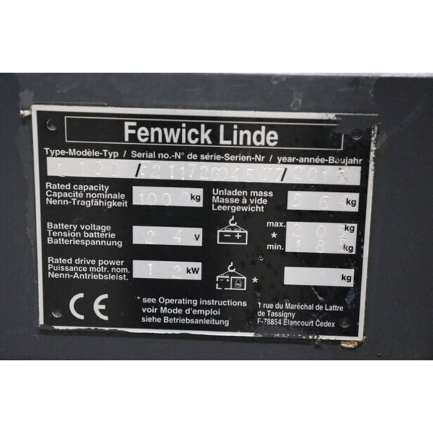 2016 Fenwick-Linde L10B-45909513