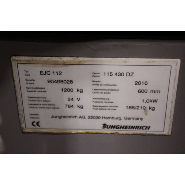 2016 Jungheinrich EJC 112-45910470