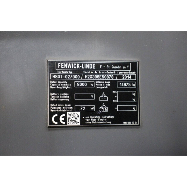 2014 Fenwick-Linde H80T-02/900-45910730