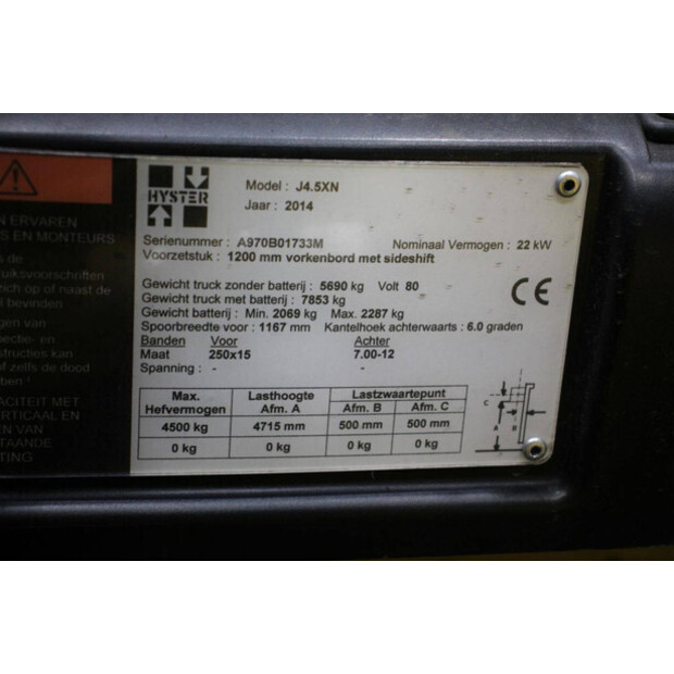 2014 Hyster J4.5XN-45910799