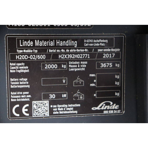 2017 Linde H20D-02/600-45926242