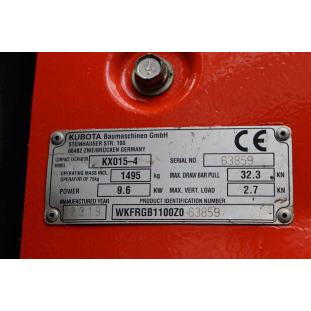 2019 كوبوتا KX015-4-45926286