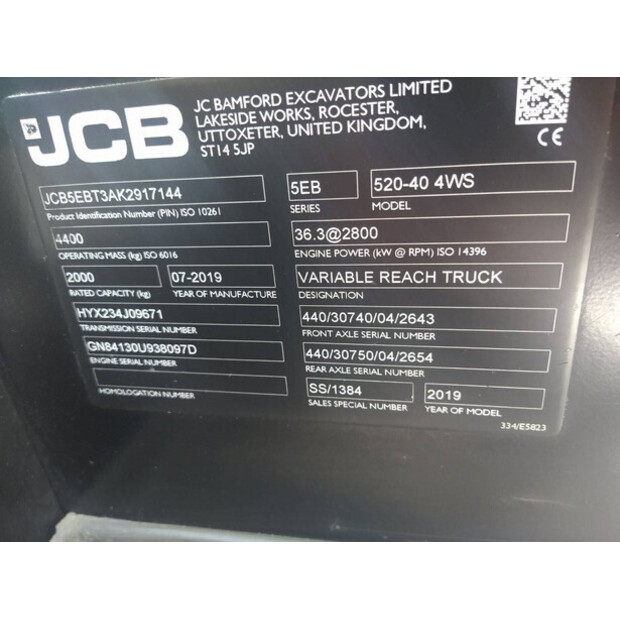 2019 JCB 520-40-45926786
