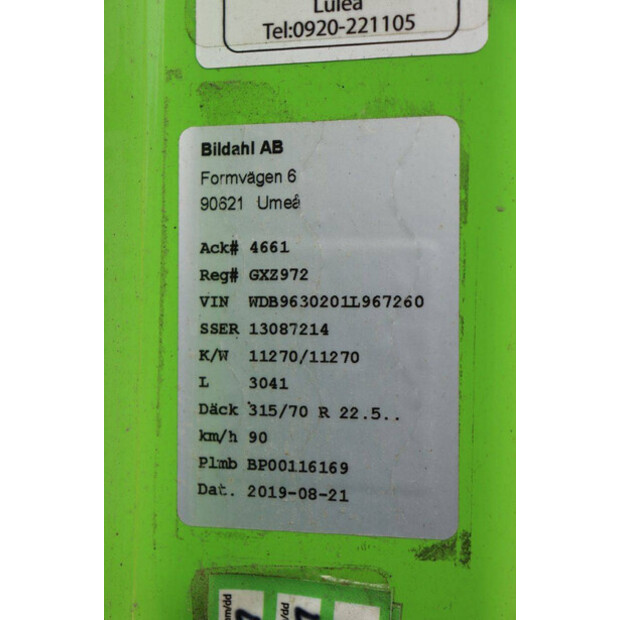 2017 Mercedes-Benz Actros 2551-45928512