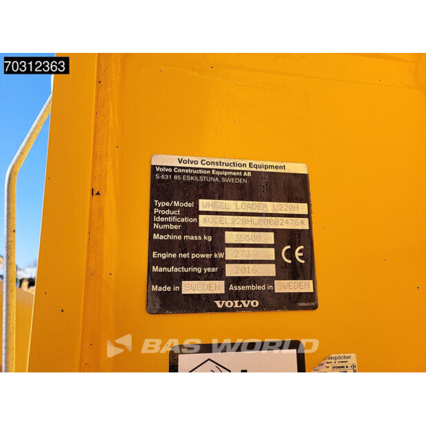 2016 Volvo L220H-45928979