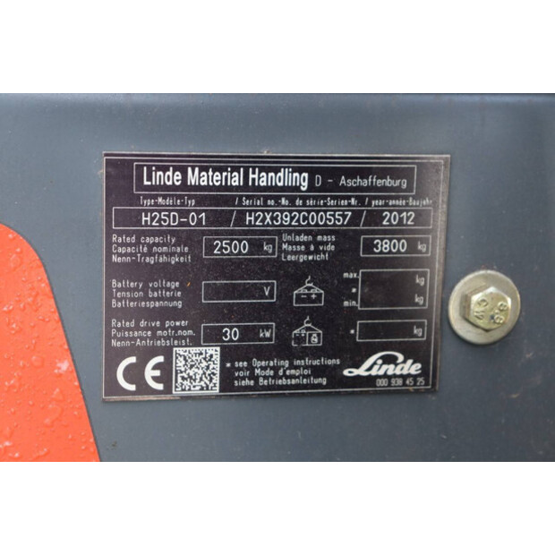 2012 Linde H25D-01-45929406