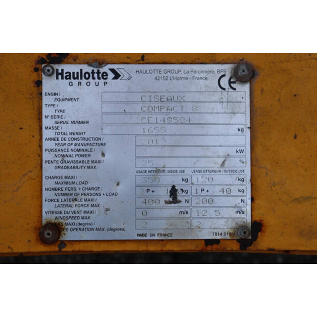 2012 Haulotte COMPACT 8-45929724