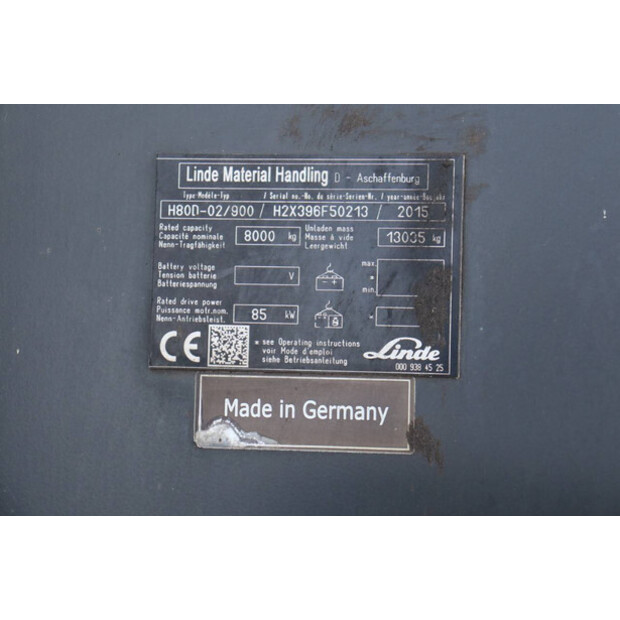 2015 Linde H80D-02/900-45929885