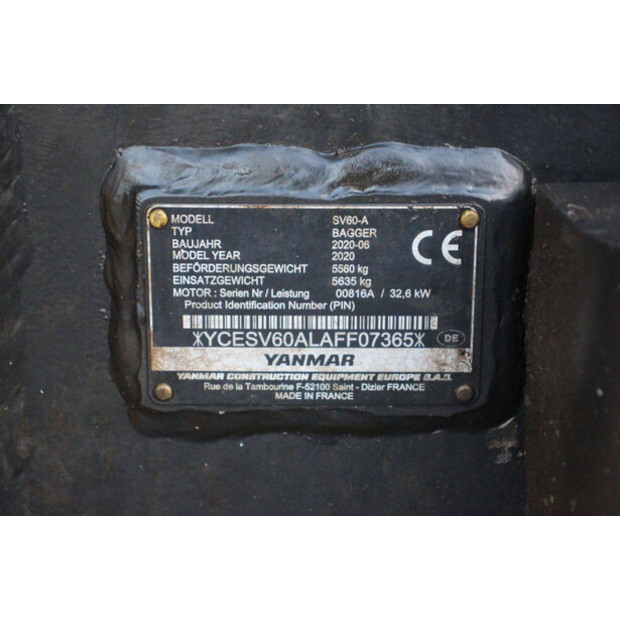 2020 YANMAR SV60-A-45931145