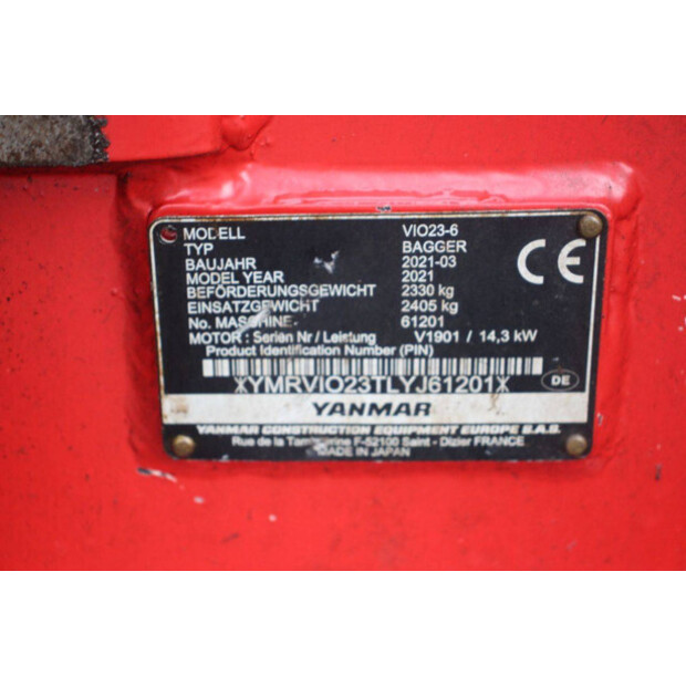 2021 YANMAR VIO23-6-45931301