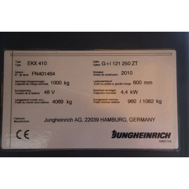 2010 Jungheinrich EKX 410-45931922