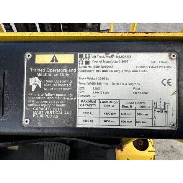 2002 Hyster H2.00XMS-45932144