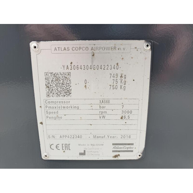 2016 Atlas-Copco XAS68-45933403
