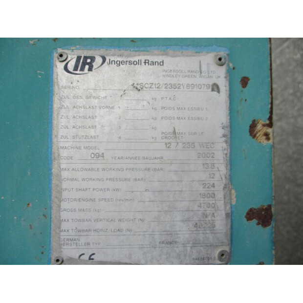 2002 INGERSOLL RAND 12 / 235-45933411