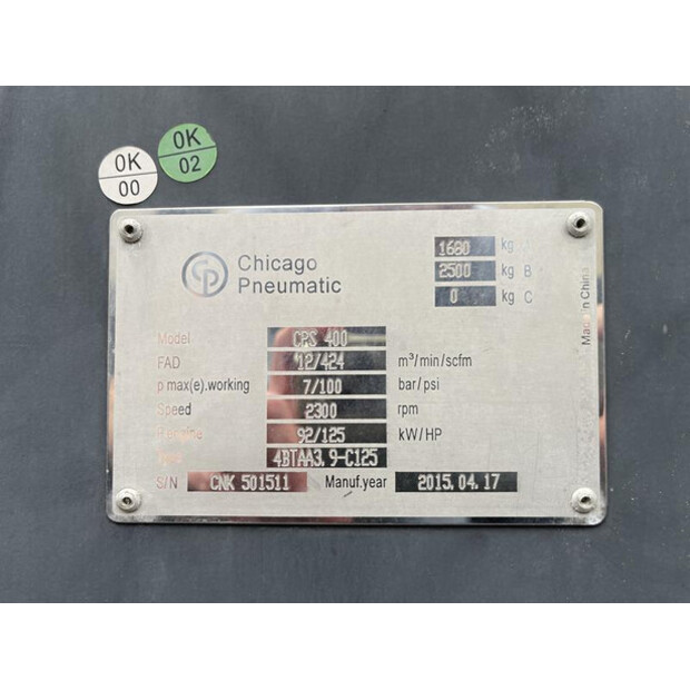 2015 شيكاغو بنيوماتيك CPS400-45934084