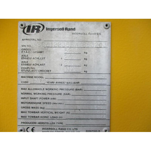 2007 INGERSOLL RAND 12 / 235-45935063