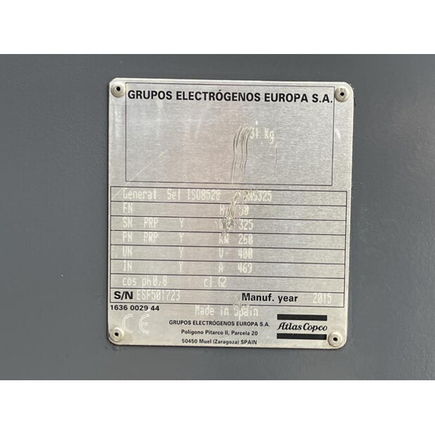 2015 Atlas-Copco QAS 325 VD-45935401