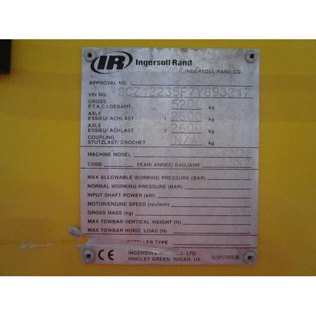 2007 INGERSOLL RAND 12 / 235-45935787