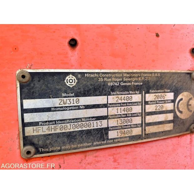 2006 Hitachi ZW310-45948874