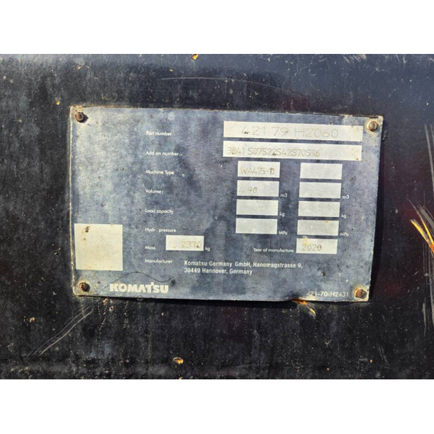 2021 Komatsu WA475-10E0-45965661