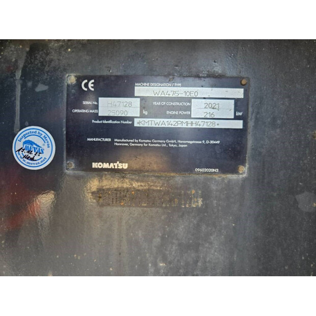 2021 Komatsu WA475-10E0-45965668