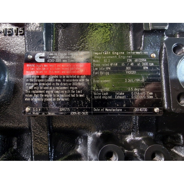 Cummins Engine (Plant) B3.3-45974949