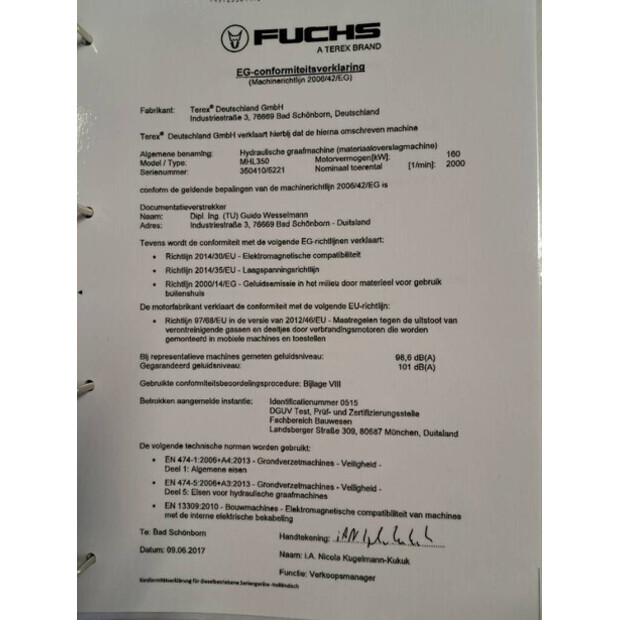 2017 FUCHS MHL350F-45984611