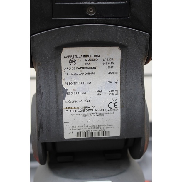 2017 BT LPE 200 FRUTERA-46008127