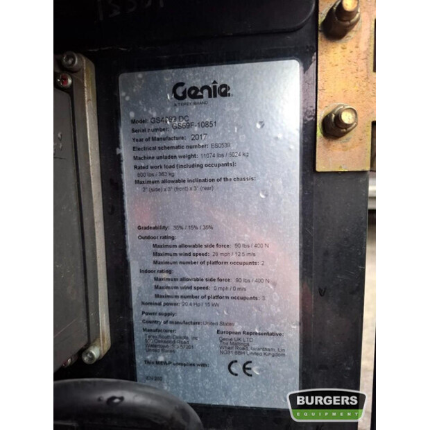 2017 Genie GS4069 DC-46008576