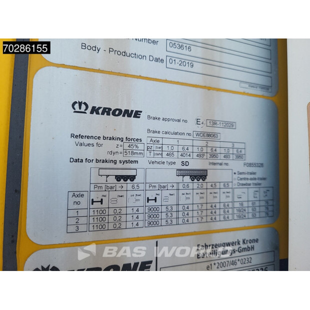 2019 كرون Thermo King SLXi 300-46010522